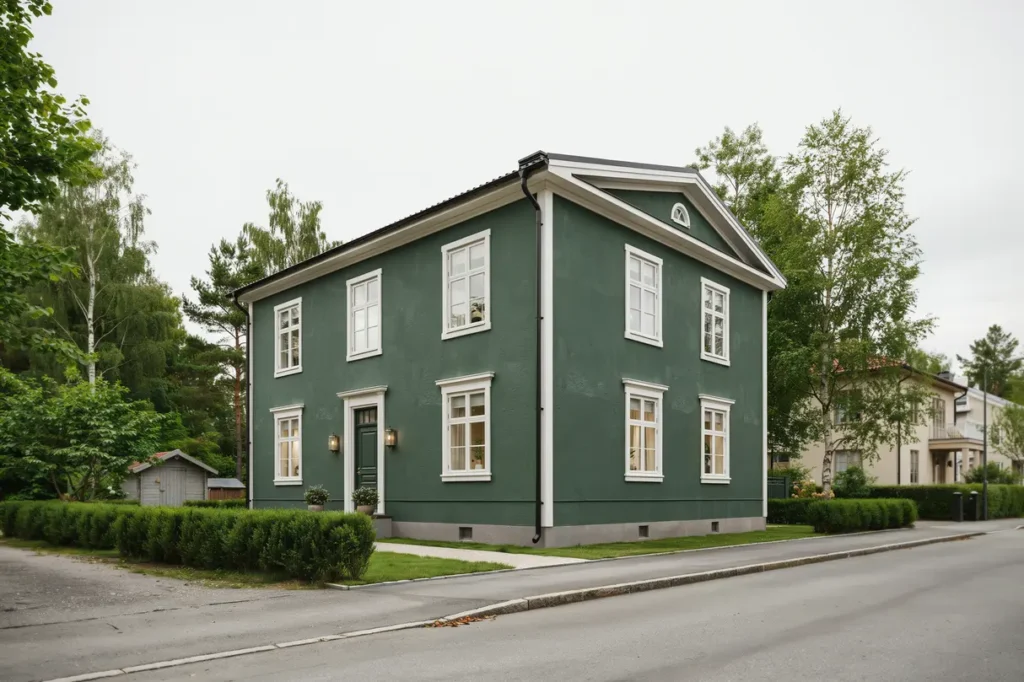 omm lning och lagning av sockelfasad p villa i edsberg